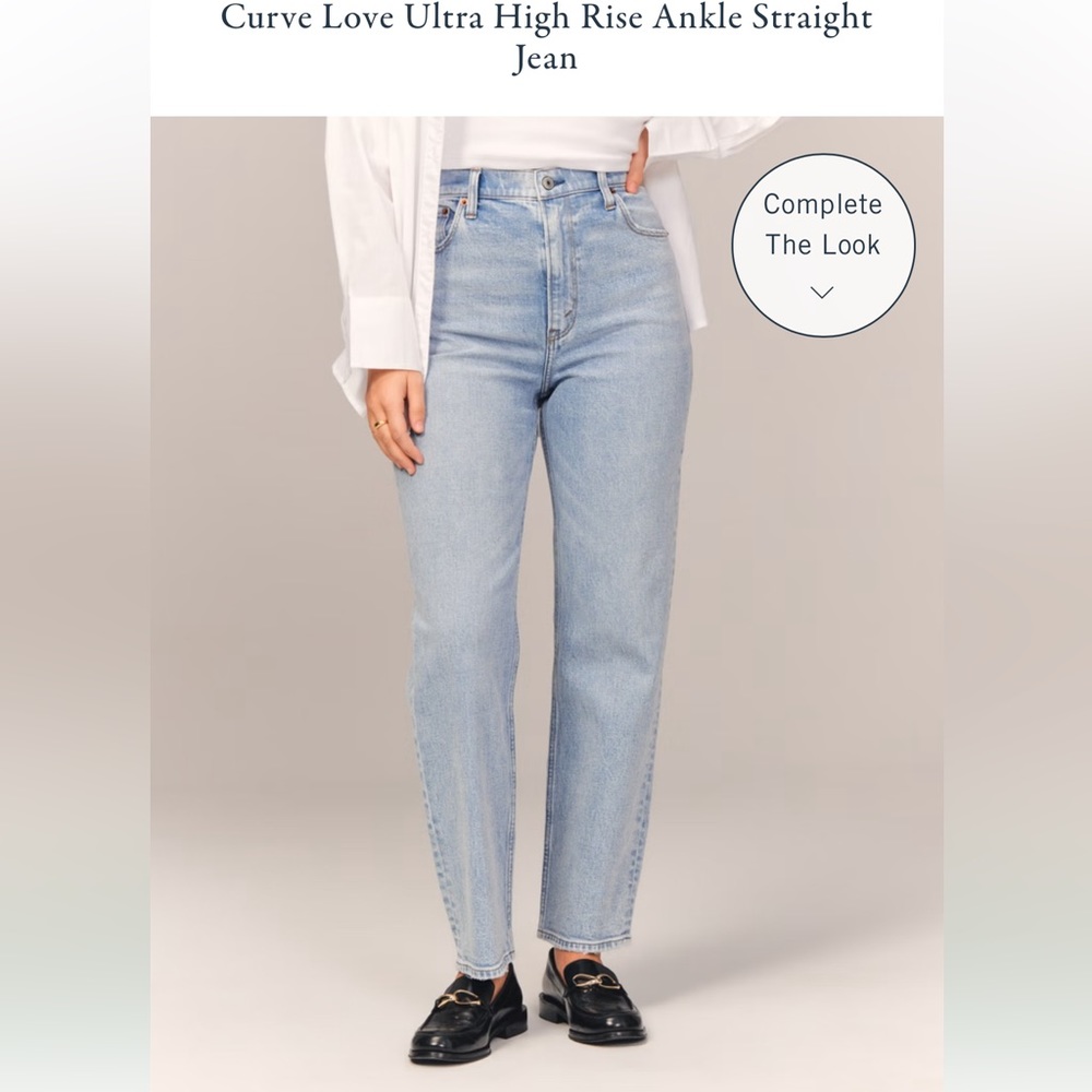 Curve Love Ultra High Rise Ankle Straight Jean 26 Long